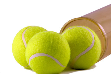 Image showing tennis balls