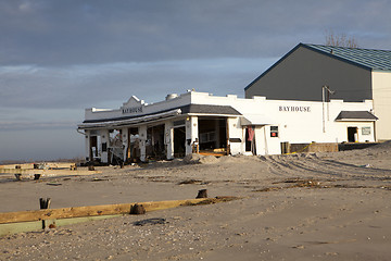 Image showing NEW YORK -November12:Destroyed homes during Hurricane Sandy in t