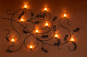 Image showing Wall light decoration