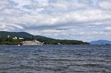 Image showing Steam boat at Lake George

