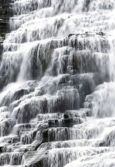 Image showing Finger lakes region waterfall in the summer