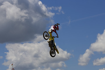 Image showing Stunt Biker. Free stile performing