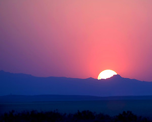 Image showing SUNSET IN NEVADA