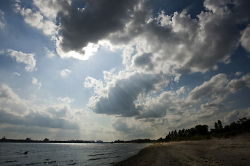 Image showing Clouds in the blue sky 