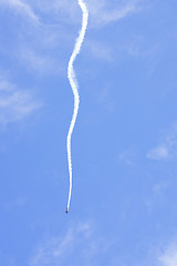 Image showing A plane performing in an air show