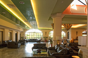 Image showing Fancy bright  lobby of resort