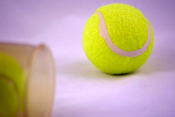 Image showing tennis balls