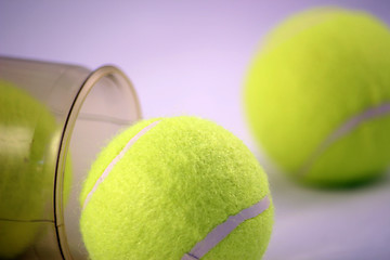 Image showing tennis balls