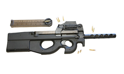 Image showing The FN P90 is a Belgian-designed personal defense weapon