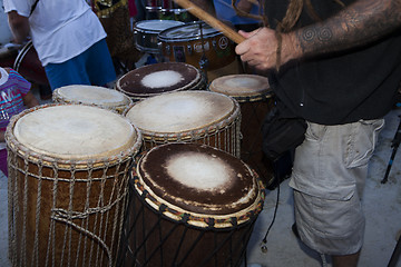 Image showing Man Drumming