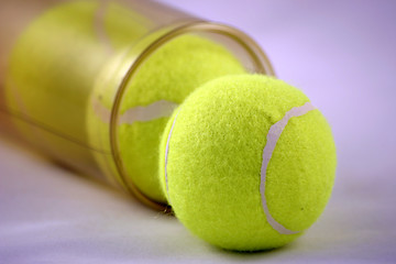 Image showing tennis balls