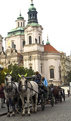 Image showing Prague's church steeples