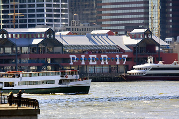 Image showing  Down town New York and East River