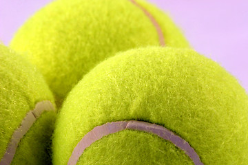 Image showing tennis balls