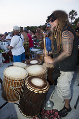 Image showing Man Drumming