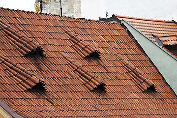Image showing Prague. Red roofs.