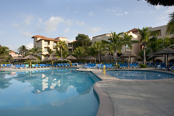Image showing Beautiful resort pool