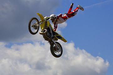 Image showing Stunt Biker. Free stile performing