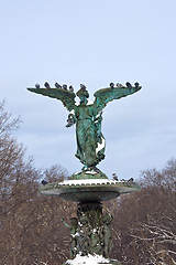 Image showing Central Park. Bethesda Fountain. 