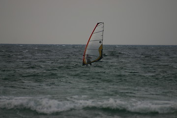 Image showing wind surf-riding