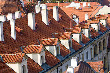 Image showing Prague. Red roofs