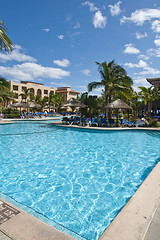 Image showing Tropical pool on beautiful day