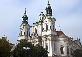 Image showing Prague's church steeples