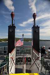 Image showing Steam boat at Lake George

