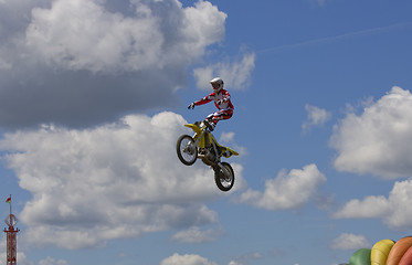 Image showing Stunt Biker. Free stile performing