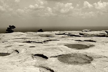 Image showing The surface of Stone-Mountain. Atlanta, Georgia