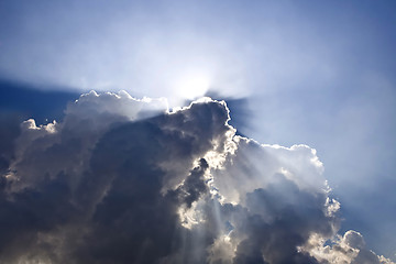 Image showing blue sky and clouds