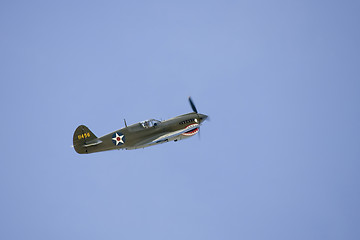 Image showing A plane performing in an air show at Jones Beach 