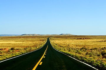 Image showing Road leads to Monument Valley. USA 