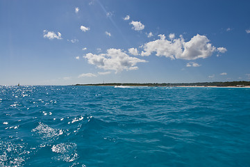 Image showing Morning waves at Caribbean sea