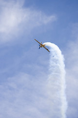 Image showing A plane performing in an air show