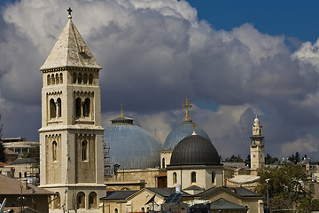 Image showing View of the Christian Quarter of the Old City of Jerusalem.