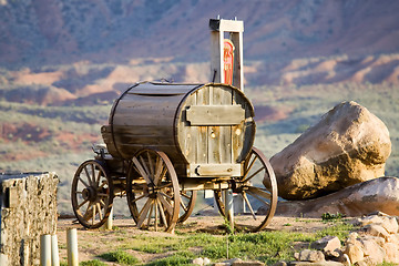 Image showing Old western wagon