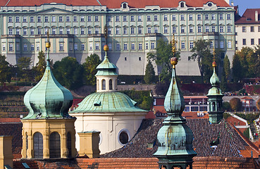 Image showing Prague's church steeples