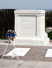 Image showing Tomb of the unknown soldier Arlington cemetery