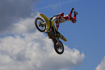 Image showing Stunt Biker. Free stile performing