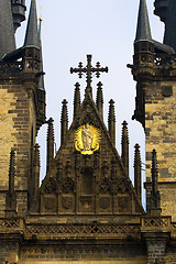 Image showing Prague's church steeples