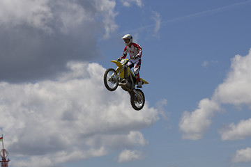 Image showing Stunt Biker. Free stile performing