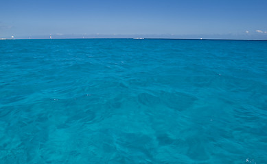 Image showing Calm water  of Caribbean sea  