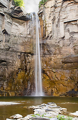 Image showing Finger lake region waterfall in the summer