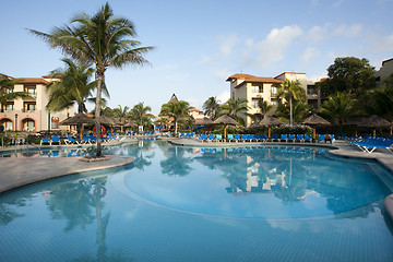 Image showing Beautiful resort pool