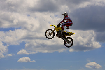 Image showing Stunt Biker. Free stile performing