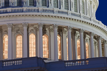 Image showing The United States Capitol at night 