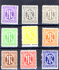 Image showing occupation stamps