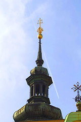 Image showing Prague's church steeples