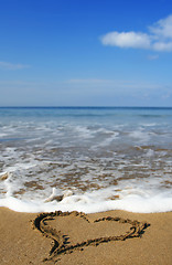 Image showing Beach Heart